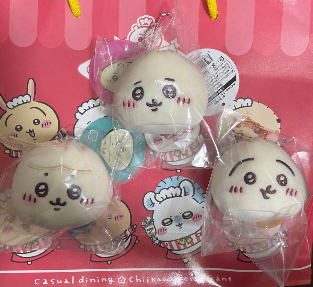 ちいかわ飯店 肉まんになっちゃった！マスコット（ちいかわ・ハチワレ