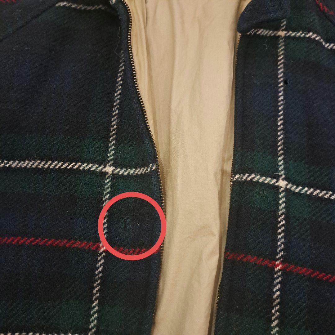 訳あり特価 ポロラルフローレン タータンチェック ウール ハリントン