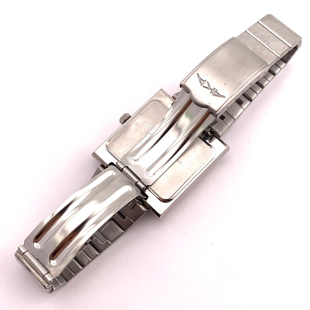 7-5303 ALBA V733-5A40 オレンジ スクエア 腕時計