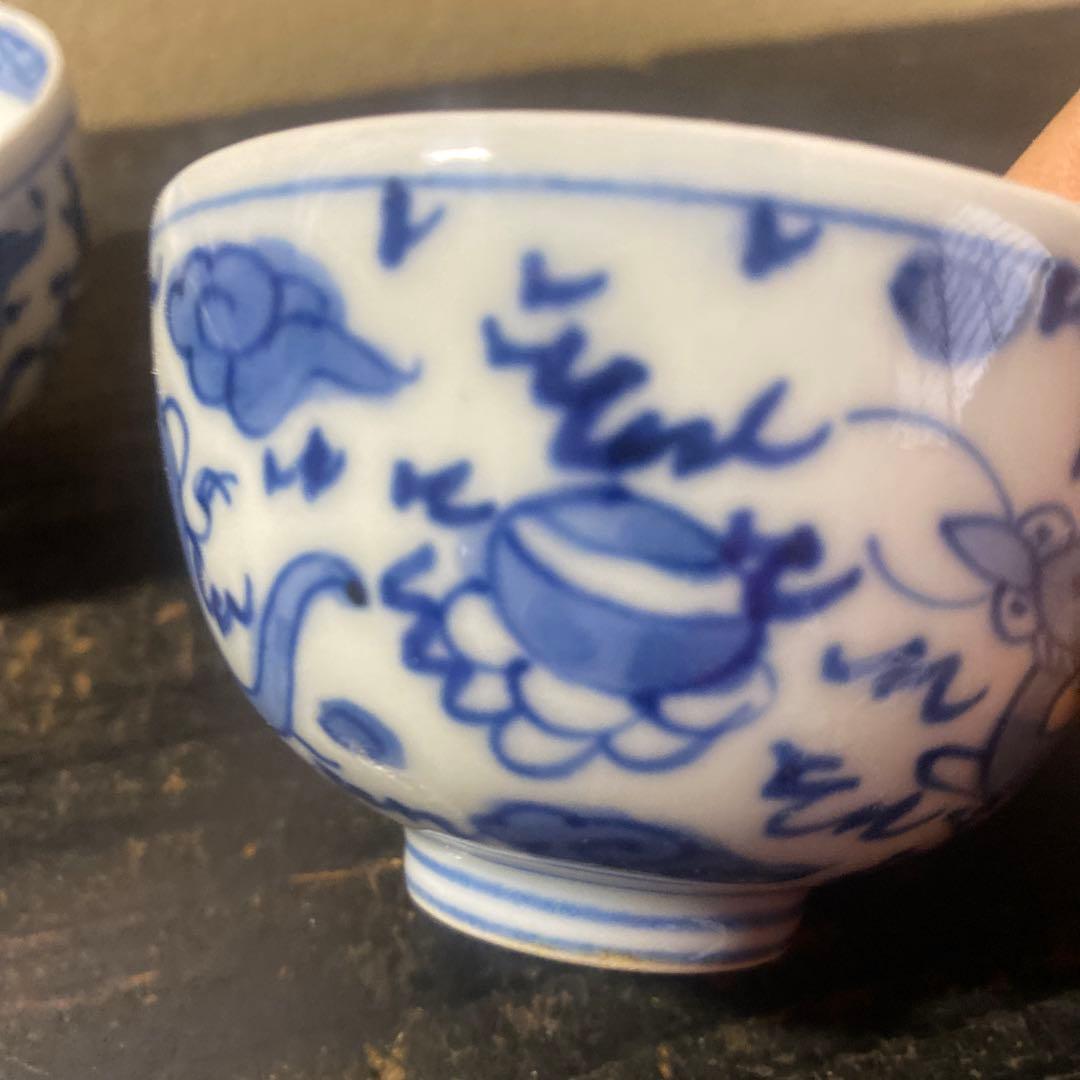 青白磁の茶器 4個セット