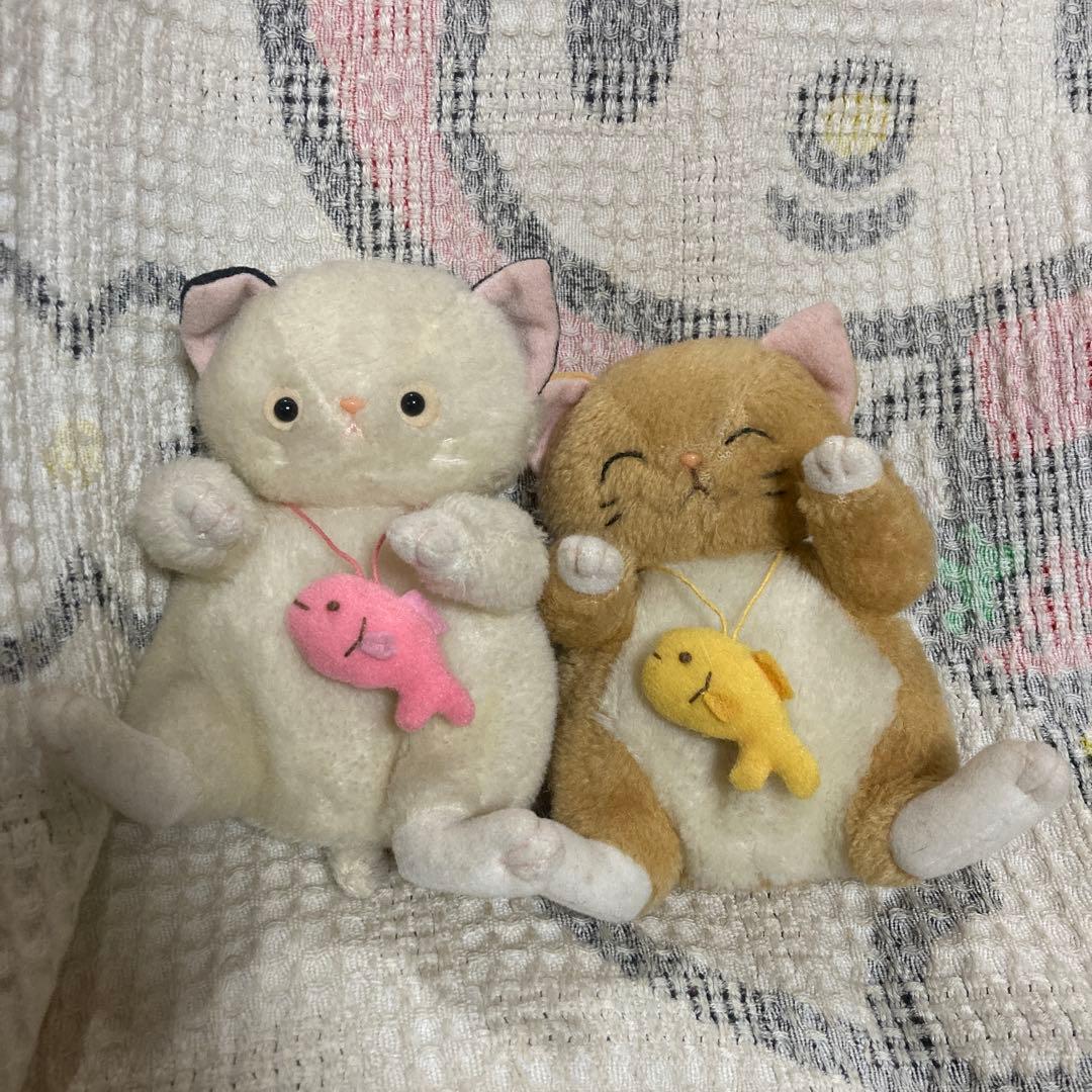 モンスイユ　中国製　猫　ぬいぐるみ　2コセット 中古品