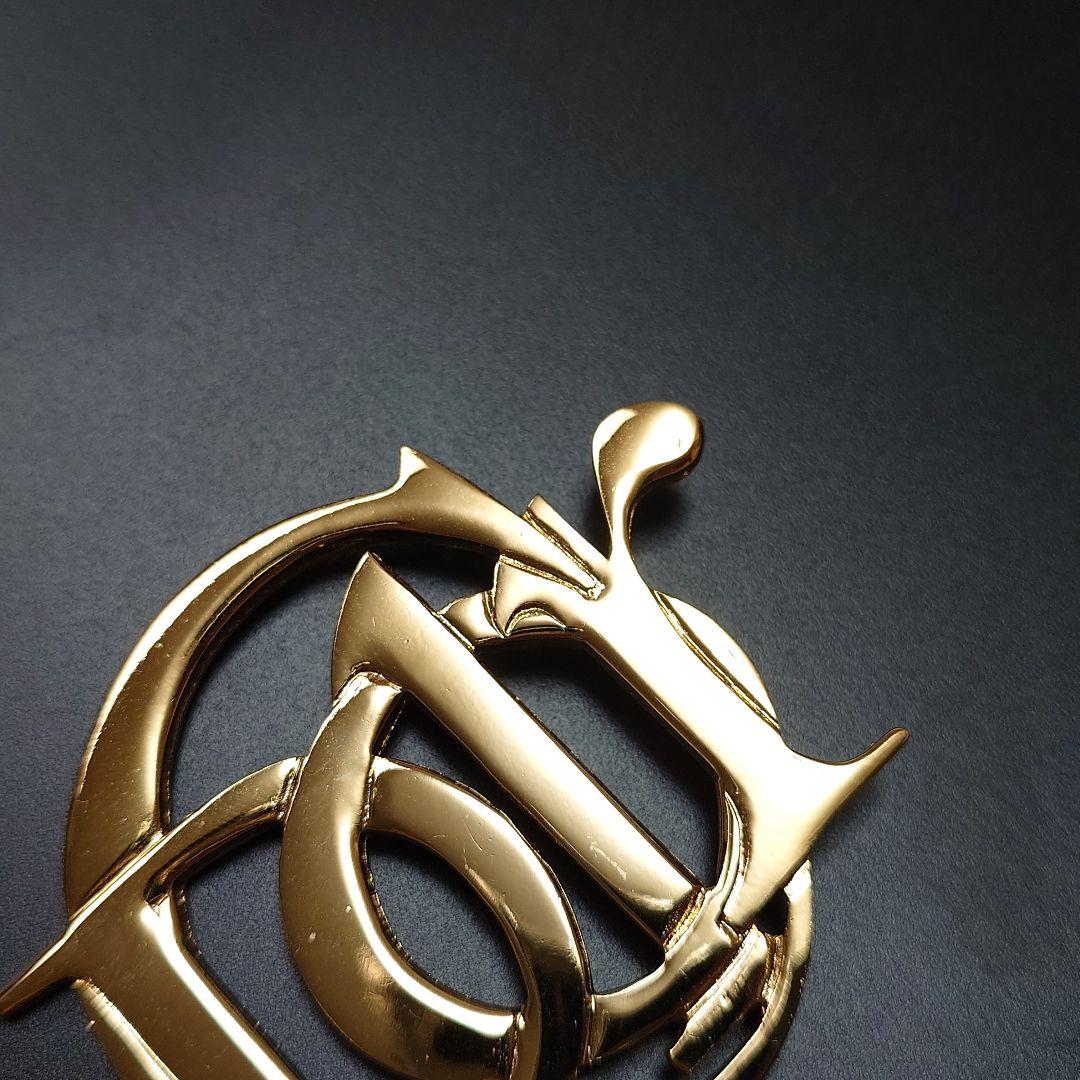 極美品✨ Dior ブローチ CD ロゴ ゴールド 希少 刻印 ユニセックス