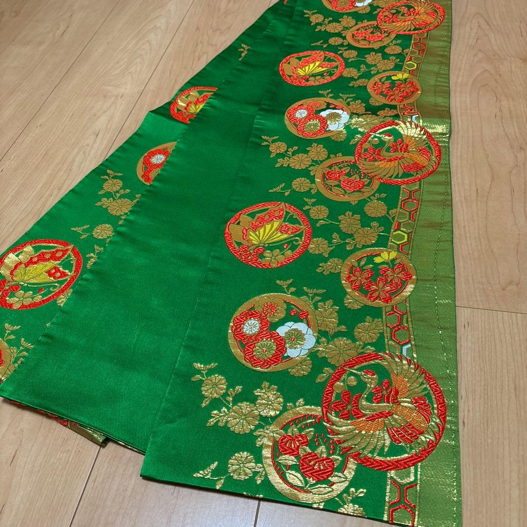 161 正絹　真紅×絞り　疋田　7歳 七五三着物フルセット　和装小物　袋帯