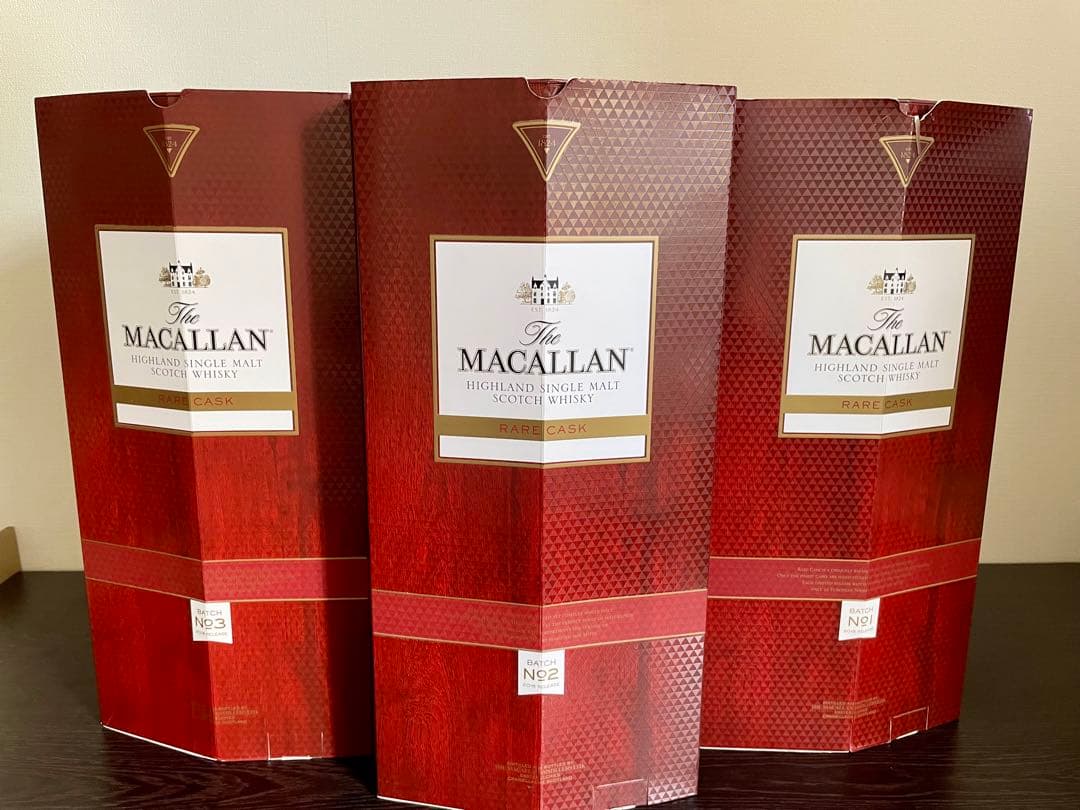 クリスマスセールザ マッカラン バッチ NO1.2.3レアカスクMACALLAN ザ マッカラン レアカスク バッチNo1 700ml 並行輸入品 43度 化粧