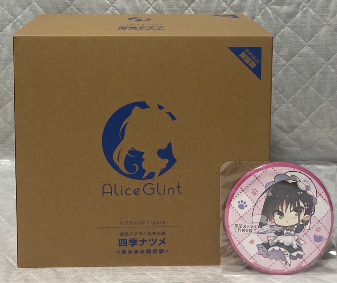 缶バッジ】あみあみ限定版 四季ナツメ 1/7 フィギュア 喫茶ステラと