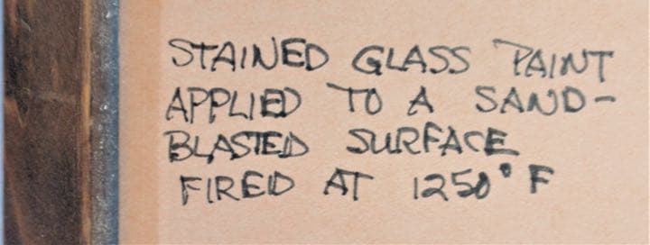 超レア ガラス工芸 ガラス焼成塗装作品 GARY VIGEN 美術品