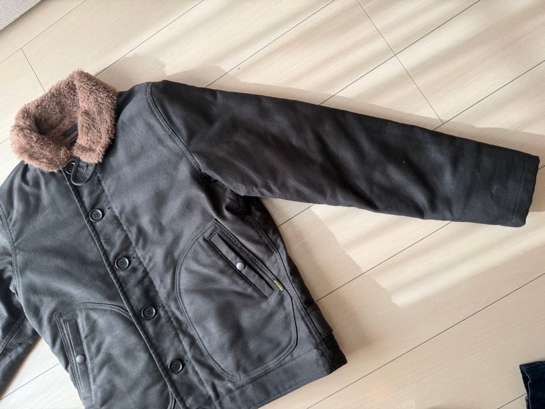 IRON HEART N-1 デッキジャケット xsブラック アイアンハート