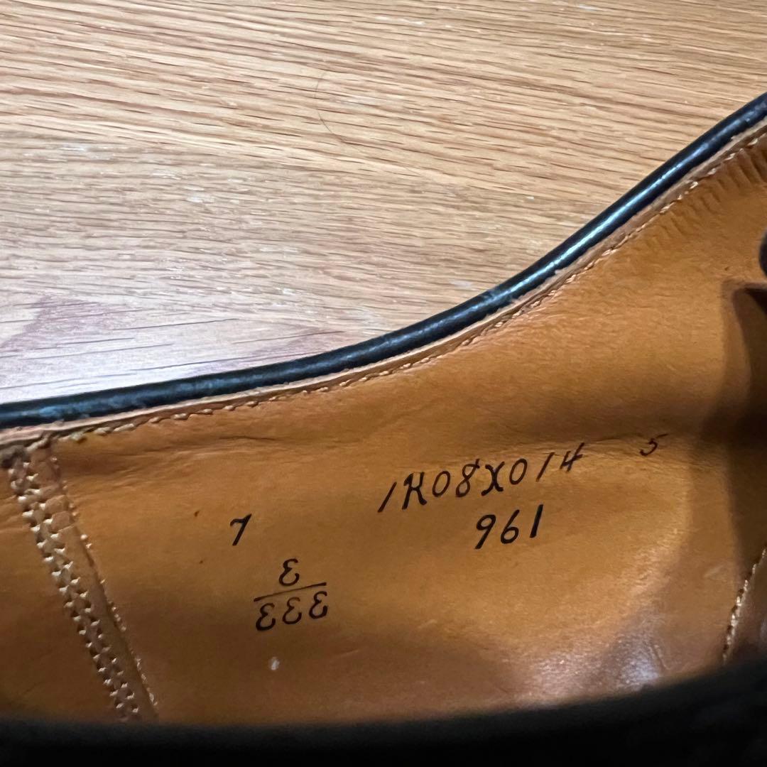 未使用 Alden 961 NST 7EEE ブラック カーフ