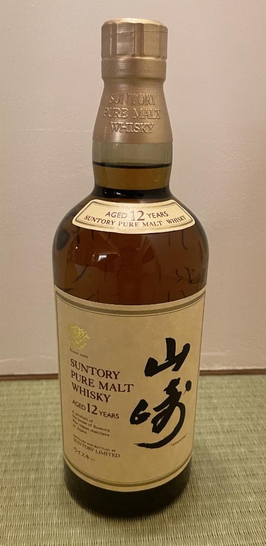 山崎 12年 旧ラベル 750ml ピュアモルト 箱無し