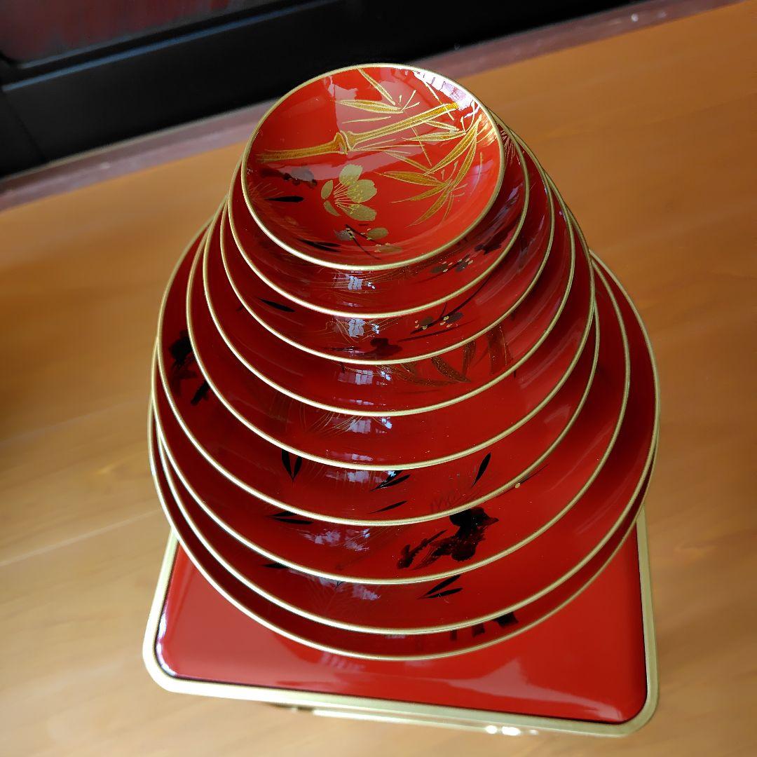 輪島塗　九段盃　松竹梅　古道具　アンティーク　骨董　レトロ　漆器