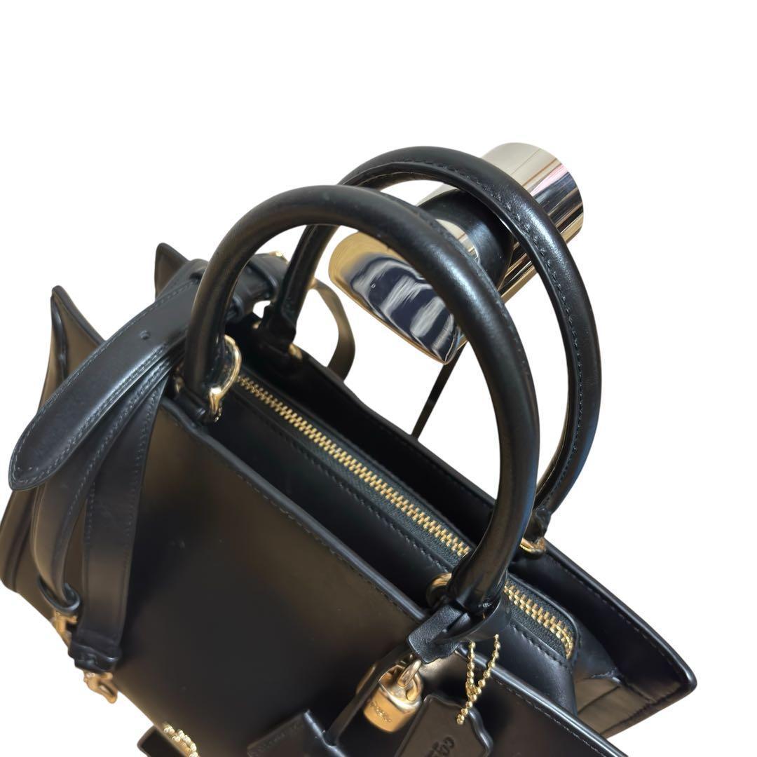 COACH コーチ 49500 ゾーイ 2way ショルダーバッグ レザー 黒