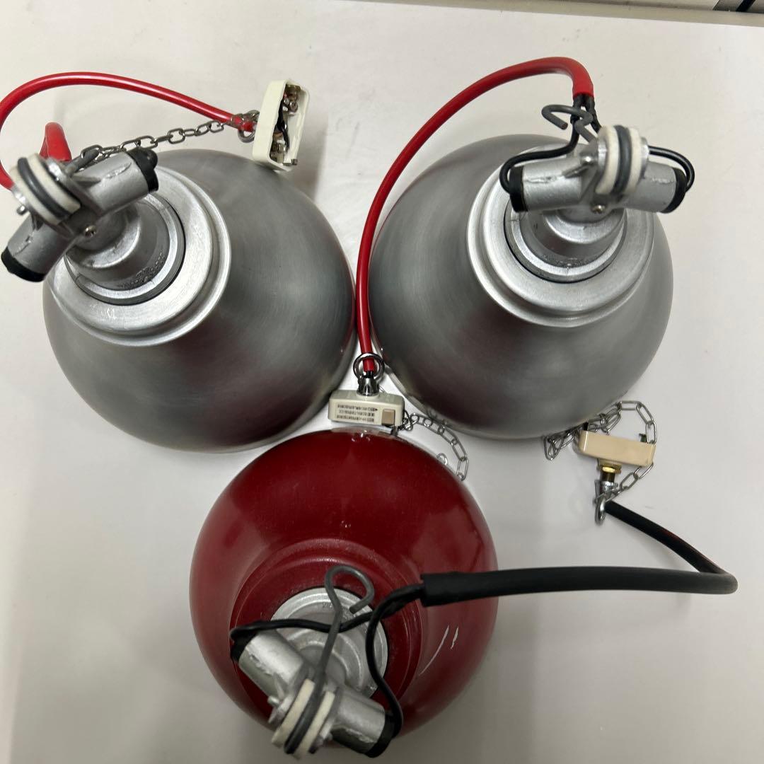 工業用 ペンダントライト ランプシェード 昭和レトロ 工場灯 3個セット