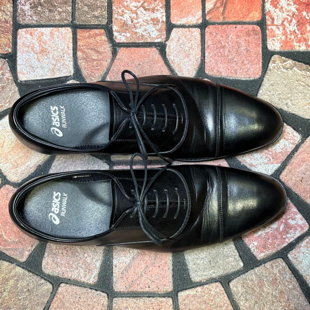アシックス ランウォーク　ビジネスシューズ 革靴　ゴアテックス　26.5cm 黒