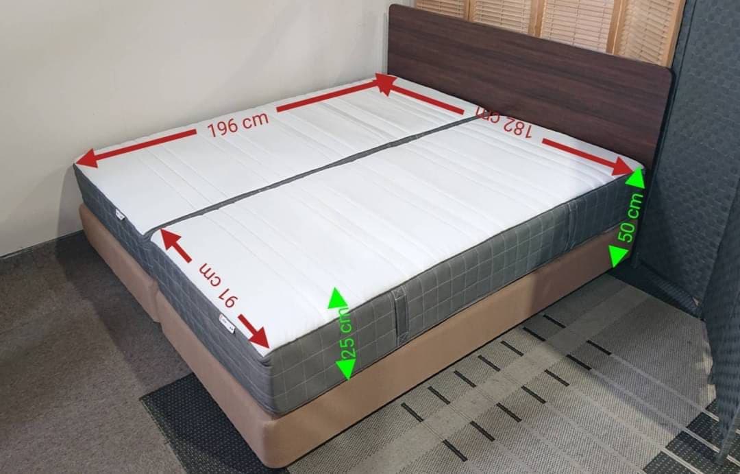 送料込み】竹製折りたたみベッド | ロングクッション付き | 196×52