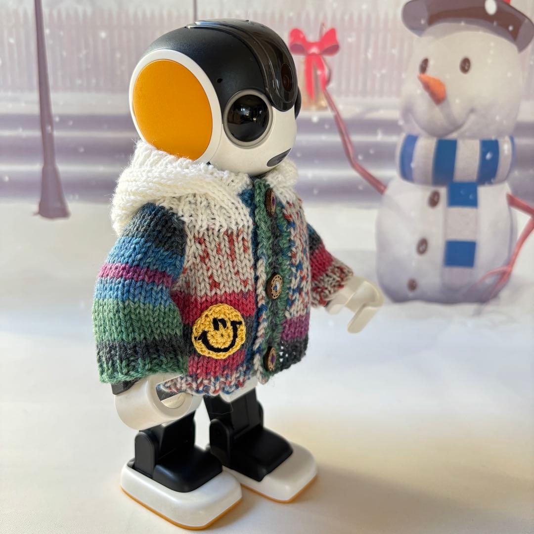 あさみ様＊雪模様編み込みセーターとニット帽とマフラー2点フーディガン