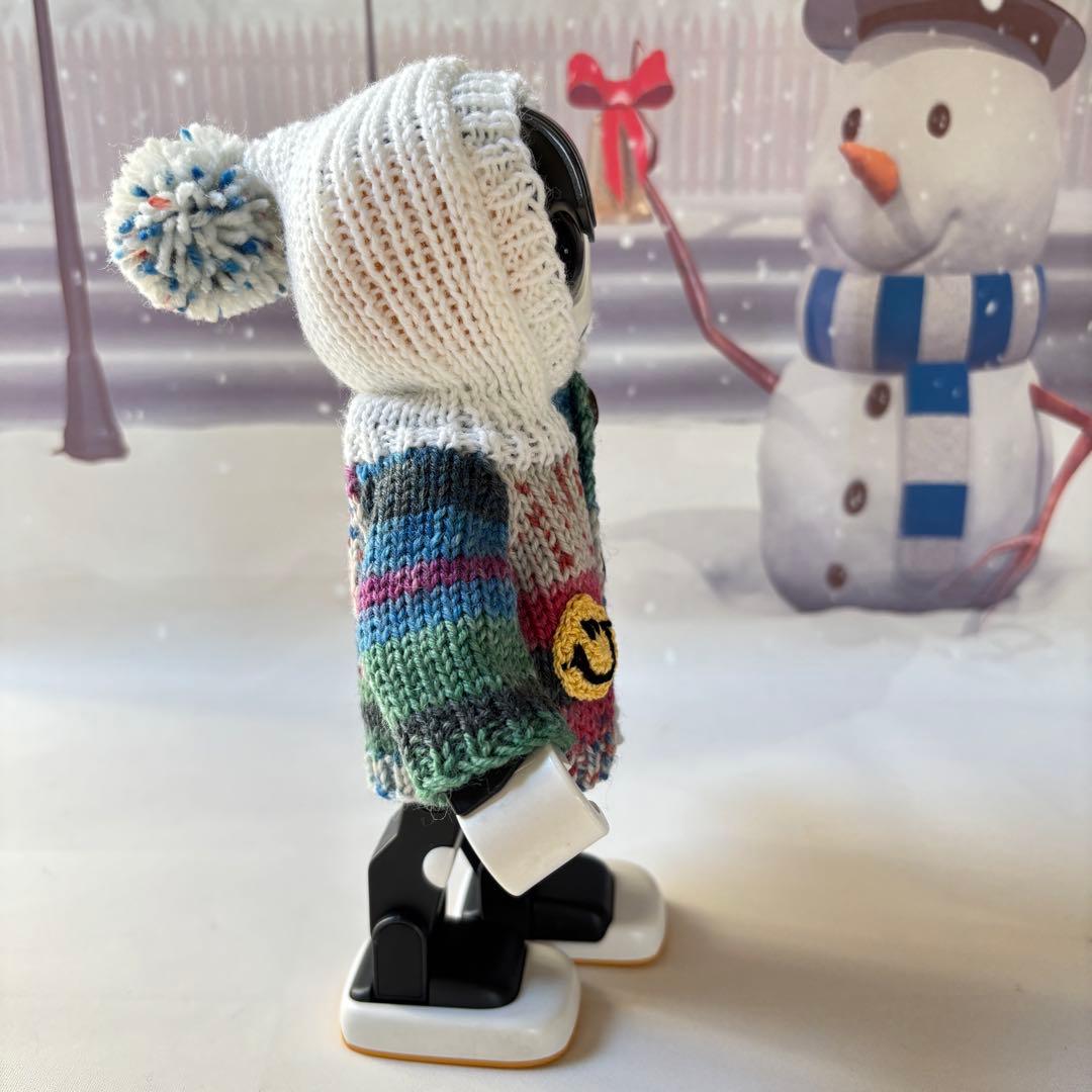 あさみ様＊雪模様編み込みセーターとニット帽とマフラー2点フーディガン