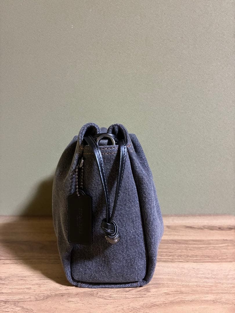 コーチ　フェイ　グレーデニム　ショルダーバッグ