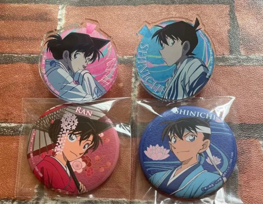 新撰組 缶バッジ 毛利蘭 トムス 名探偵コナン 新選組 名探偵コナン