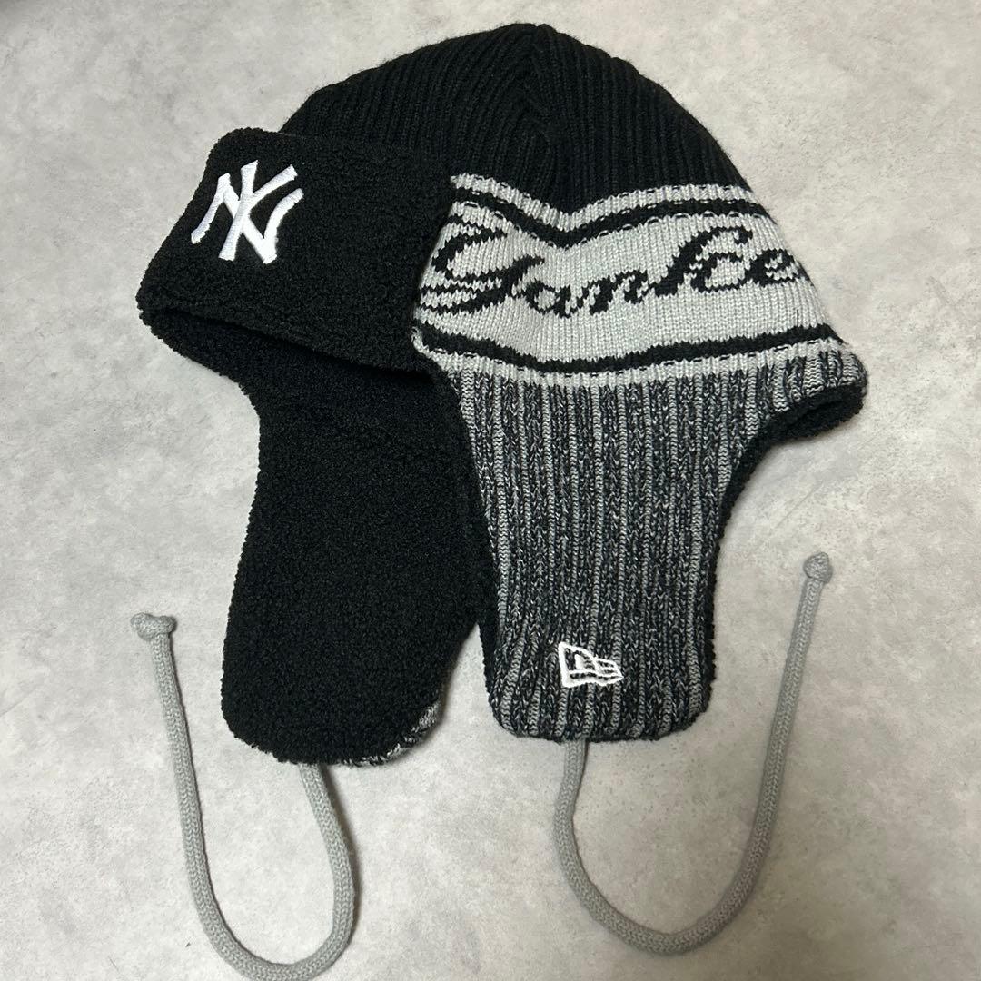ニューエラ ニューヨーク・ヤンキース ニット トラッパー - メルカリ