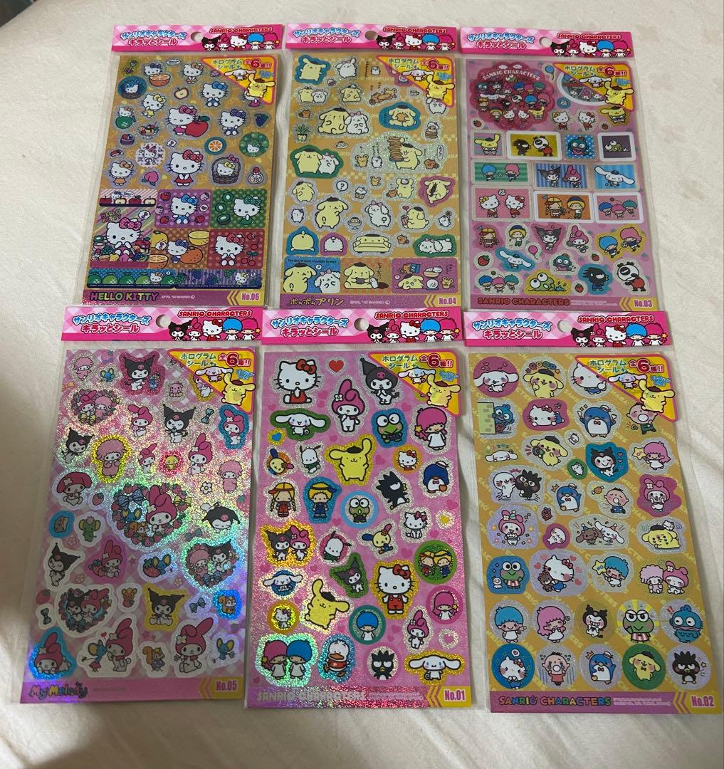 サンリオシールまとめ売り　74枚