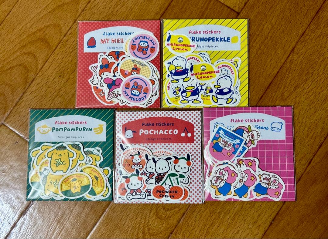 サンリオシールまとめ売り　74枚