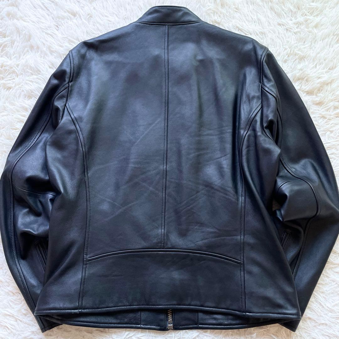 極美品 XLサイズ AVIREX【WEB&DEPOT限定】ラムレザー ライダース