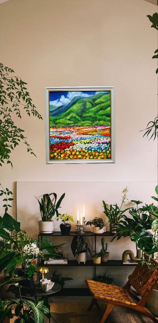 油絵 絵画 【flower park】