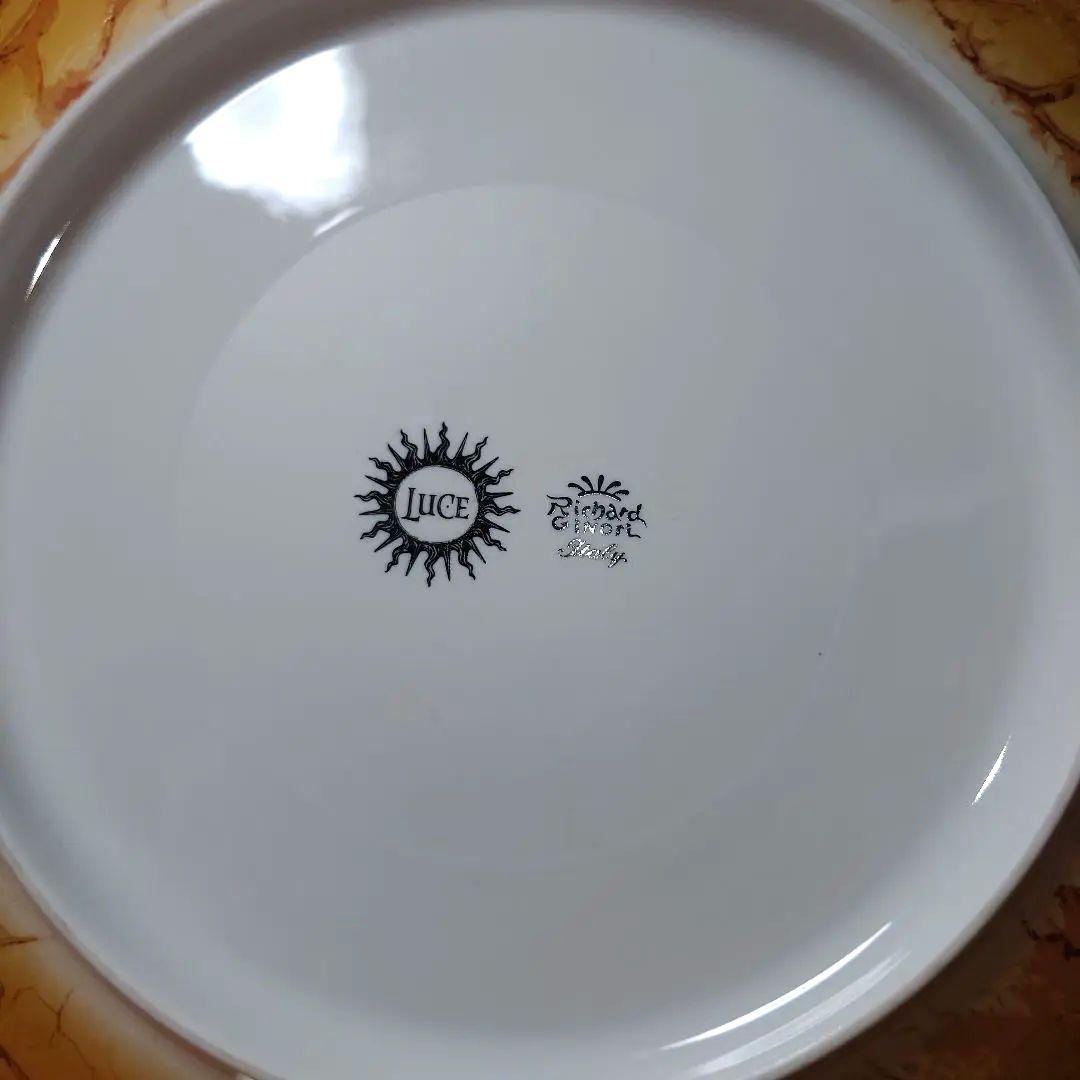 群青　リチャード ジノリ✕ルーチェ コラボ ゴールドプレート　2枚セット