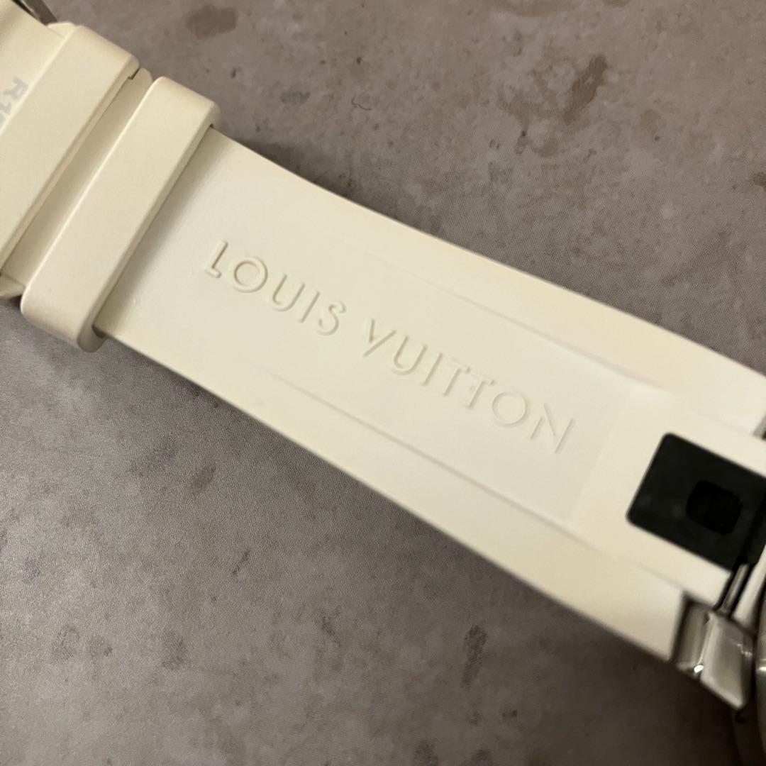 Louis Vuitton タンブールホライゾンV1 バンド ベルト ホワイト