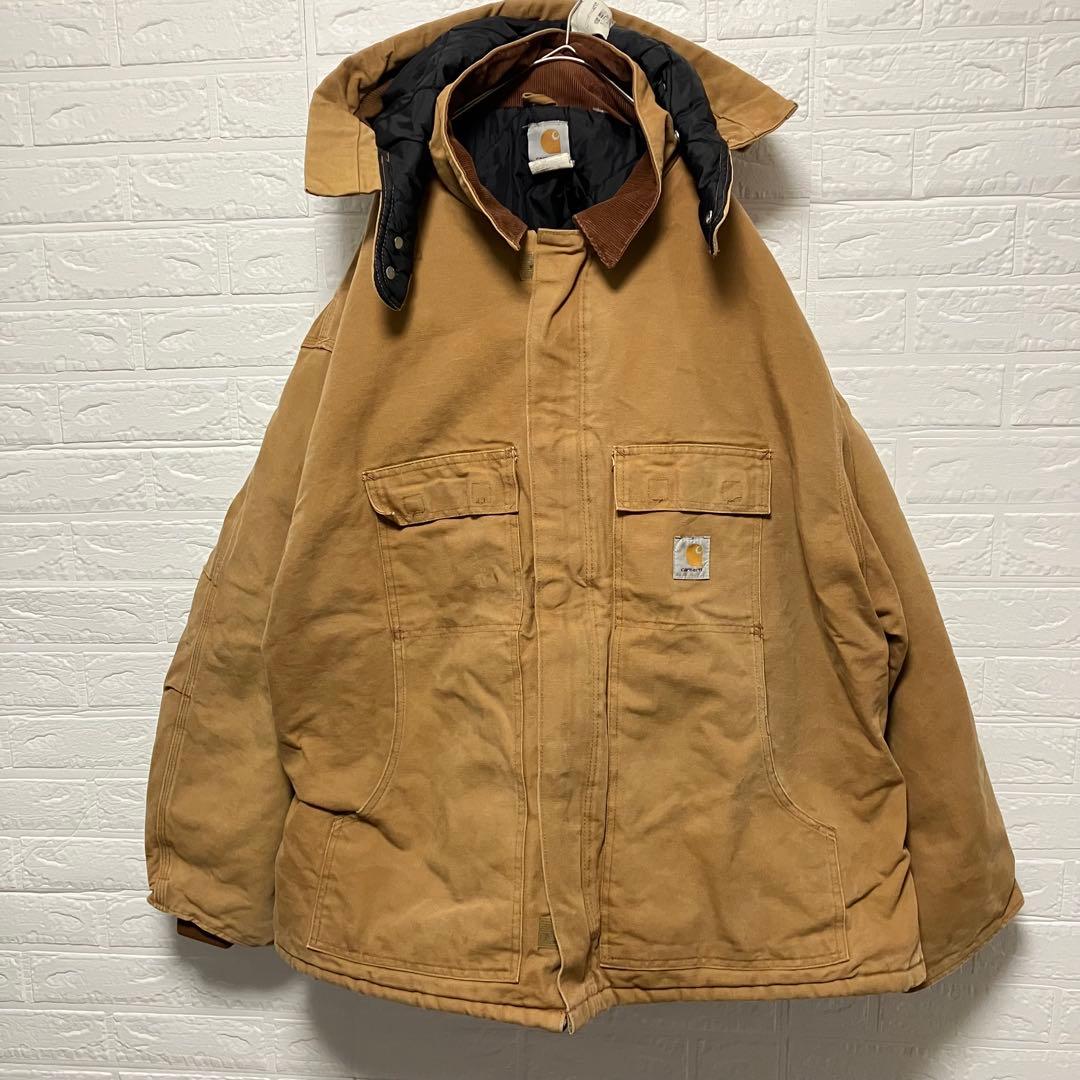 ●H13【US輸入】カーハート トラディショナルコート ブラウン系【2XL相当】