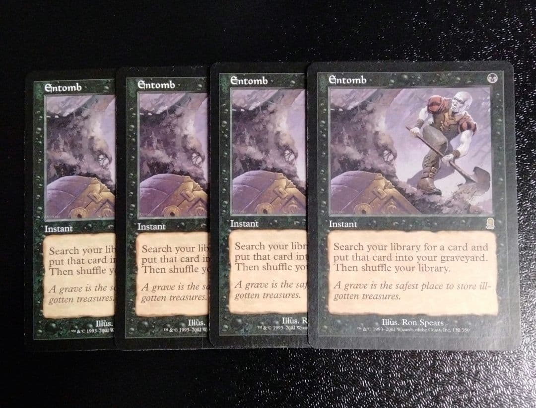 MTG 納墓 Entomb 英語 4枚セット MTG 納墓 Entomb 英語 日本語 4枚セット