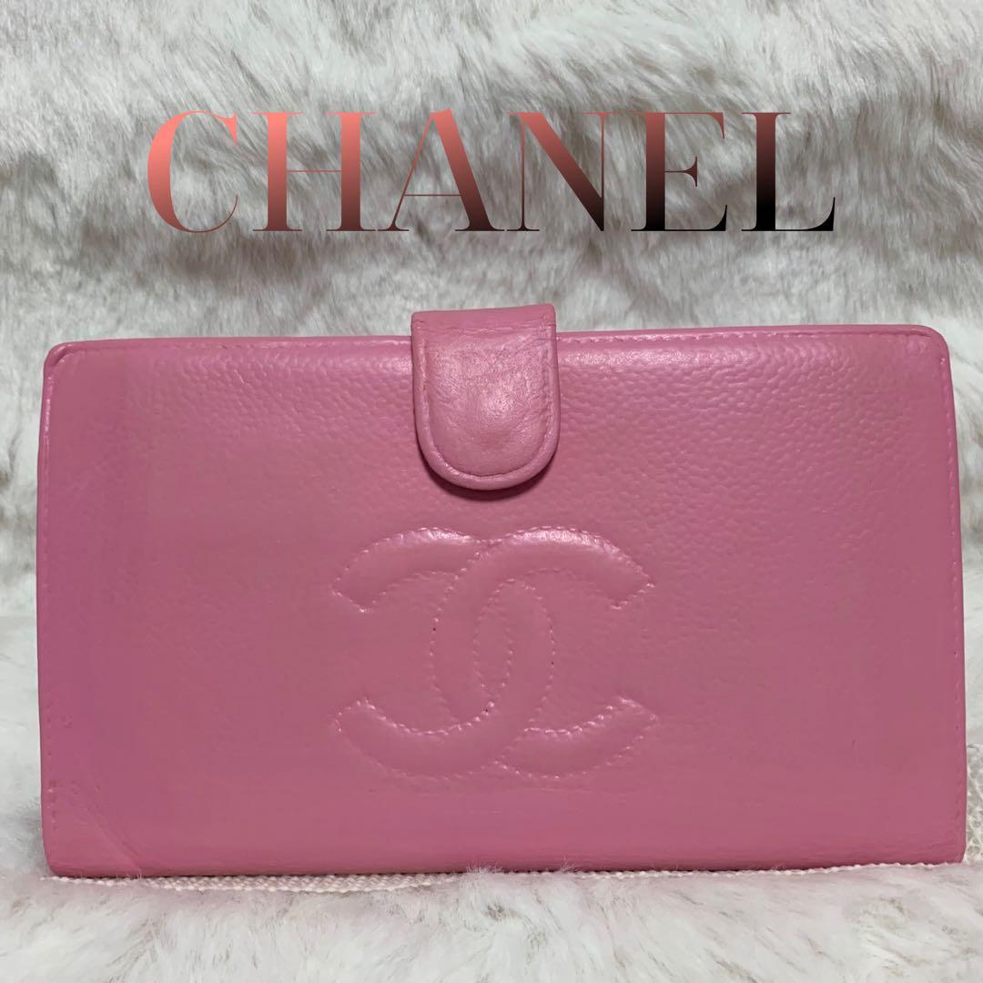 みつこCHANE シャネル　キャビアスキン　ピンク　ココマーク みつこ様専用CHANE シャネル キャビアスキン ピンク ココマーク - メルカリ