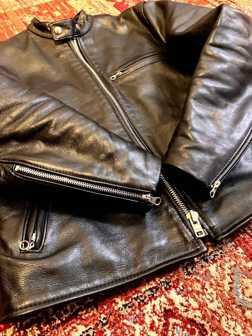 vanson 42 シルバーカスタム レザー シングルライダース キルティング