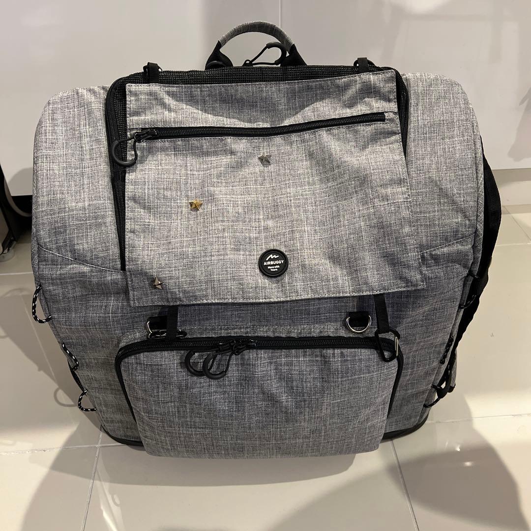 【正規品】AirBuggy 3WAY ペットキャリーバッグ（ワイドサイズ）グレー 楽天市場】正規品 エアバギー スリーウェイ バックパック キャリー