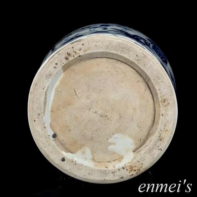 中国古美術✦青花釉裏紅捏花蕭何月下で韓信を追う梅瓶✦文房具・純手描き・陶芸・花瓶