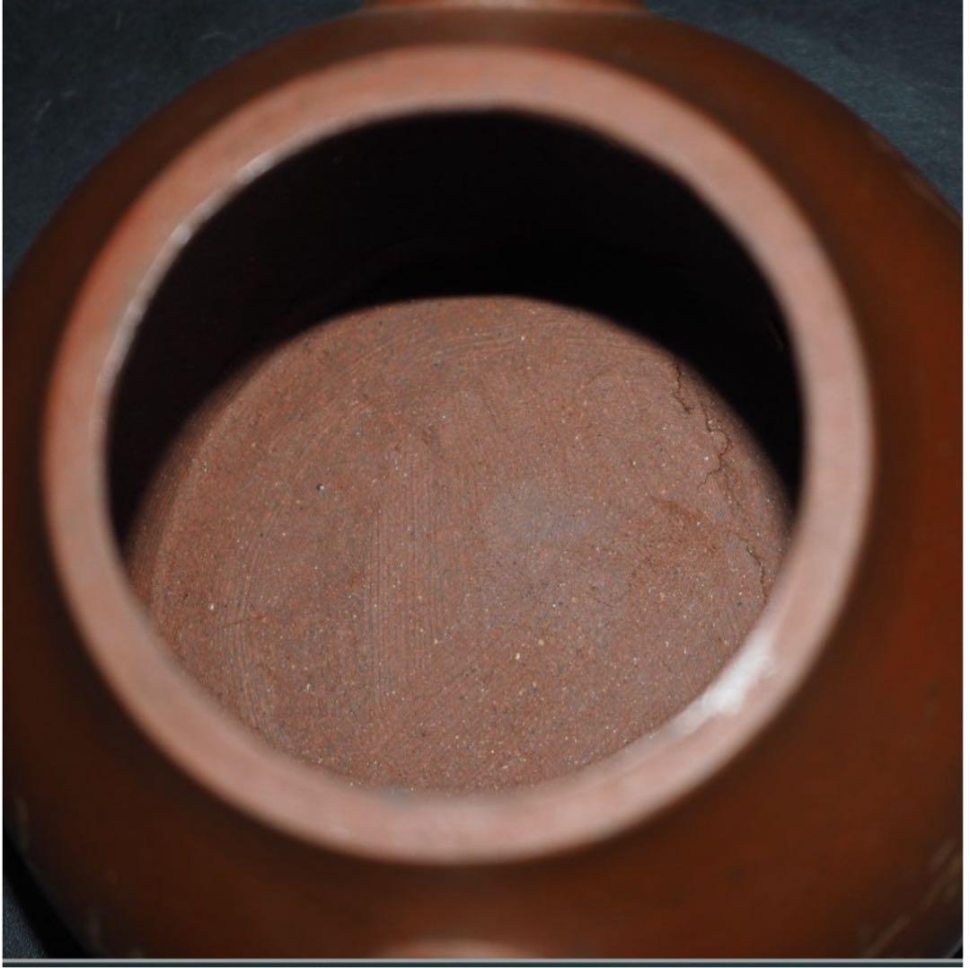 送料無料　民国　鉄画軒製　紫砂壺/急須・茶碗３客　甲骨文字　中国古玩骨董