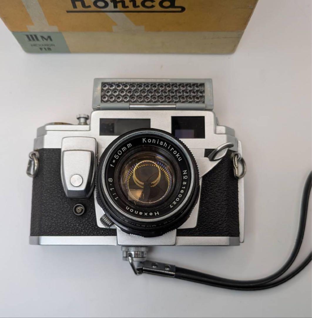 Konica IIIM 50mm F1.8 フィルムカメラ　箱付 2026年最新】konica ⅢMの人気アイテム - メルカリ