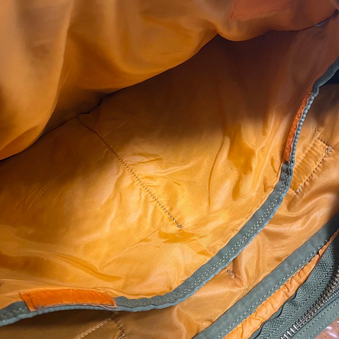 希少 廃盤 ポーター ビジネスバッグ 2層式 セージグリーン