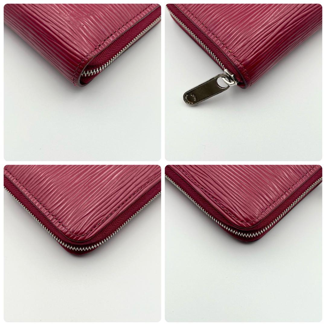 美品　ルイヴィトン　新型パース　小銭入れ　エピ　ラウンドファスナー　赤