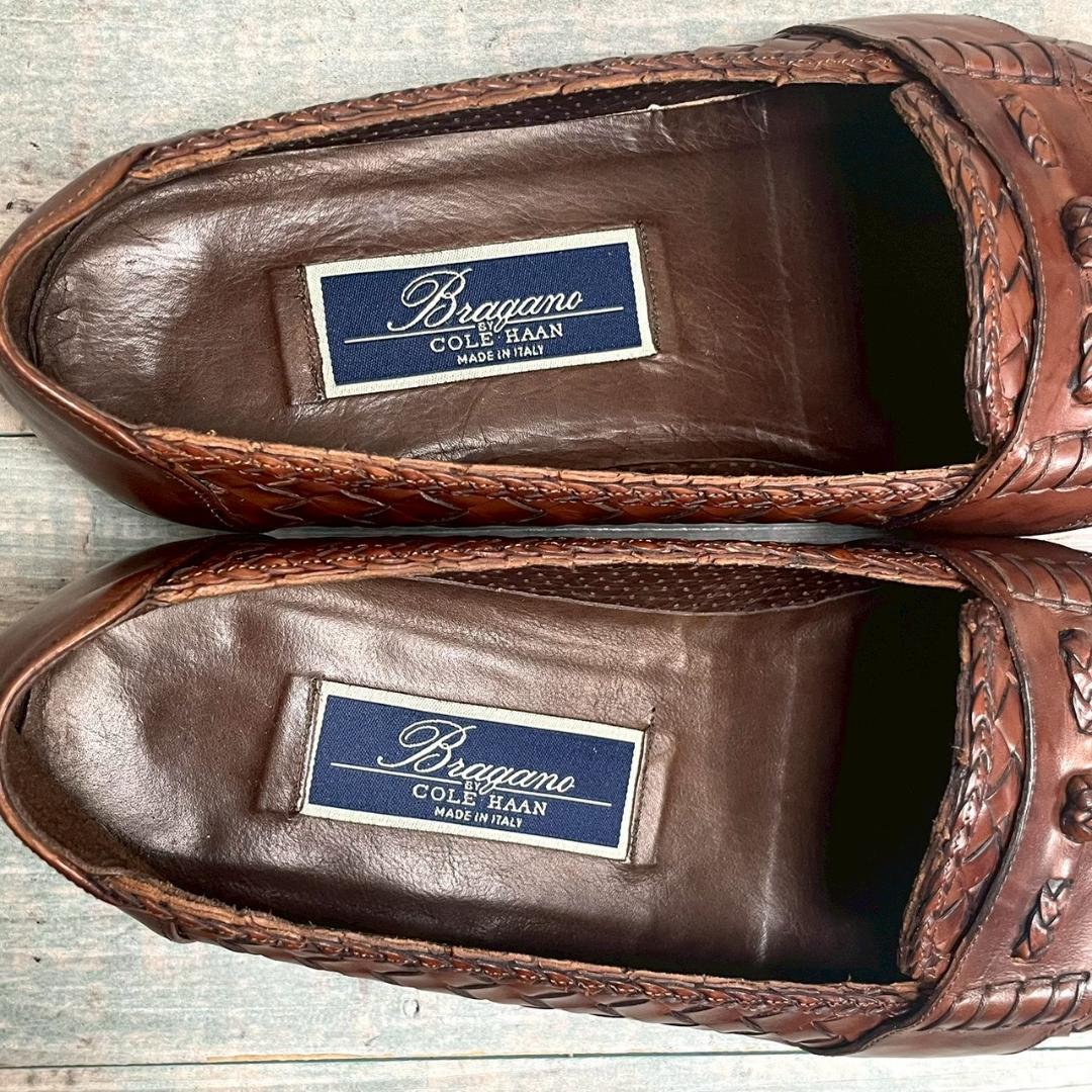 超美品 COLE HAAN 最高級ライン 編込み タッセルローファー