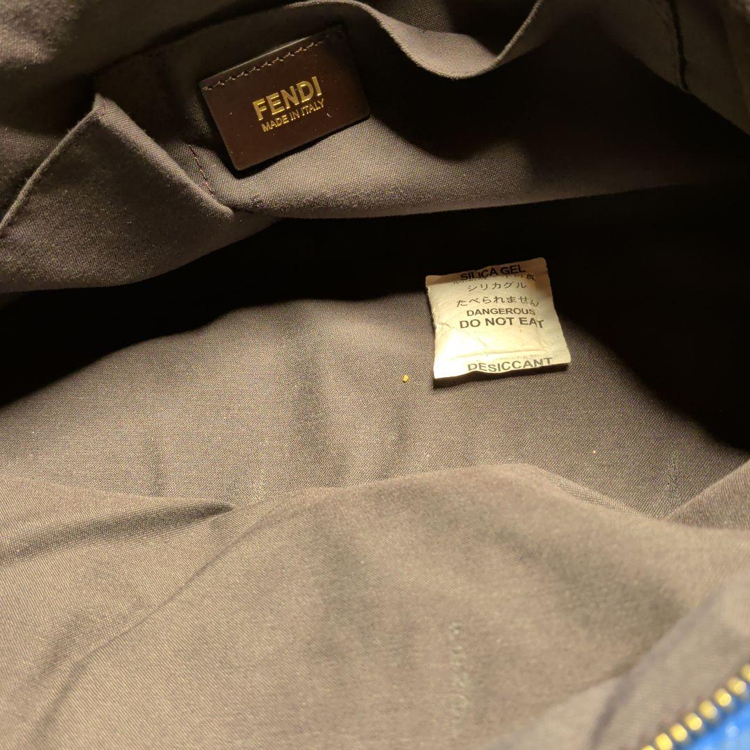 Fendi 青 レザー ハンドバッグ