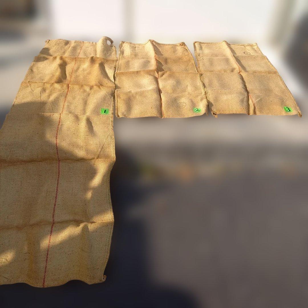 アンティーク 三交前株式会社 大豆用の麻袋 3個セット