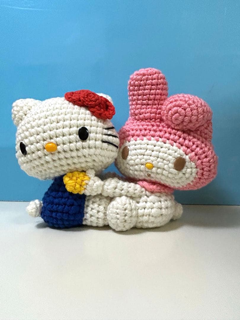 サークルkサンクス　秋のマイメロディフェア　キティ&マイメロ　編みぐるみ　非売品