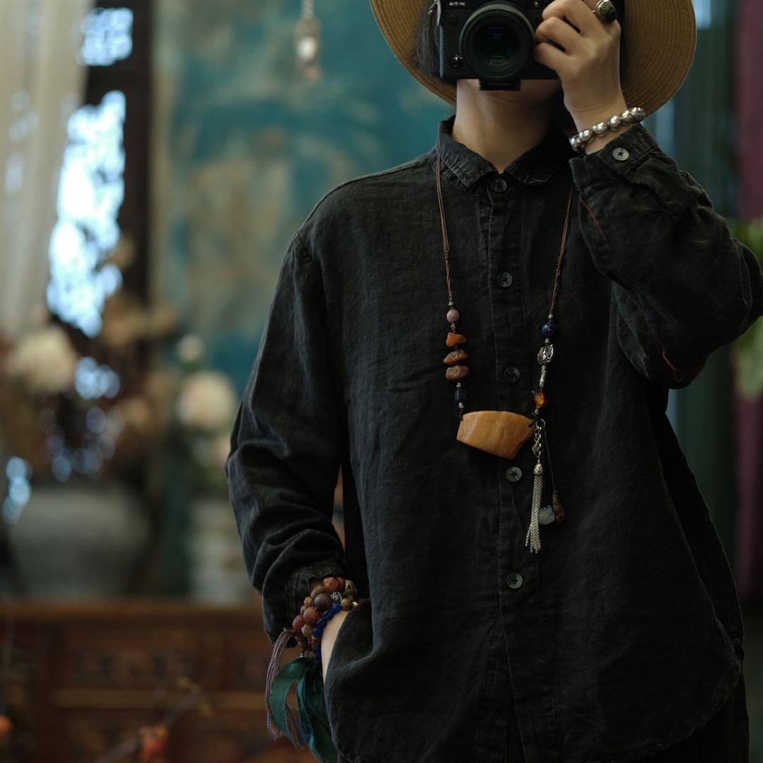 バイキンマン☆*°さん　専用アンティーク調パッチワークゆったりパンツ