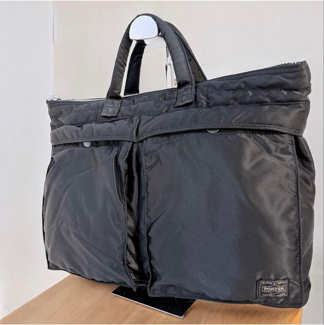 【極美品】 ポーター タンカー ビジネスバッグ ブラック A4収納可能