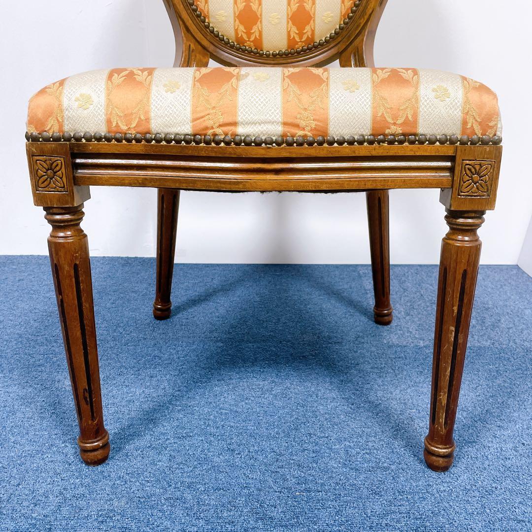 フランスアンティーク①】ルイ16世様式 華麗ストライプ織物張