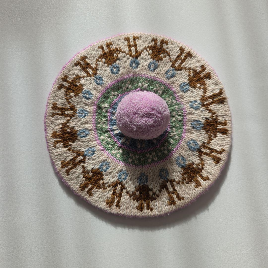 apolina misha & puff コラボ 4-8y ベレー帽 ニット帽 - メルカリ