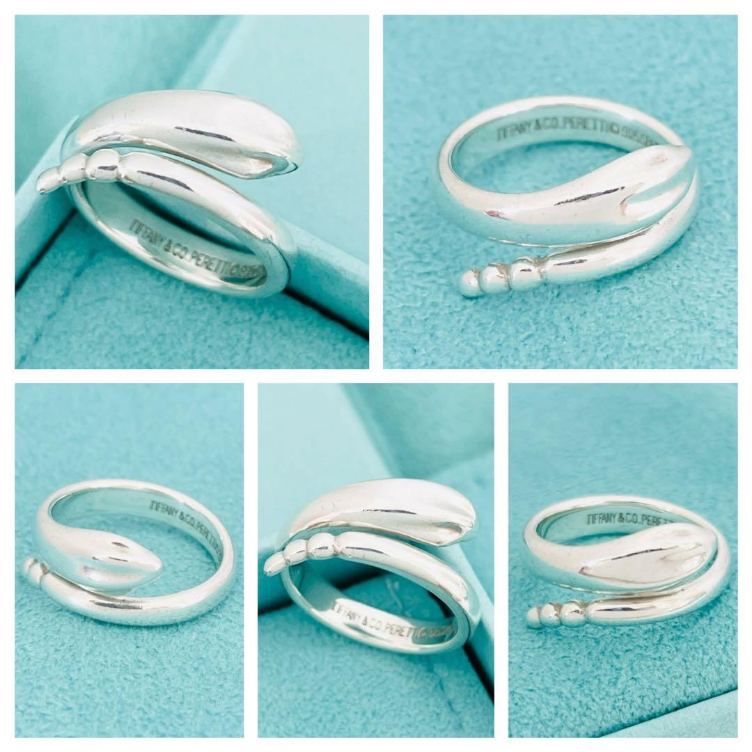 極美品★ティファニー リング スネーク シルバー925 指輪 約5号 蛇 ロゴ