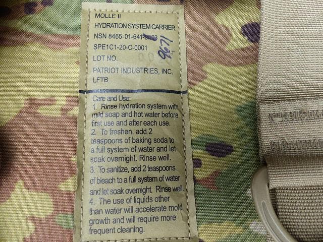 米軍実物 ハイドレーション システム マルチカム 3L OCP 53