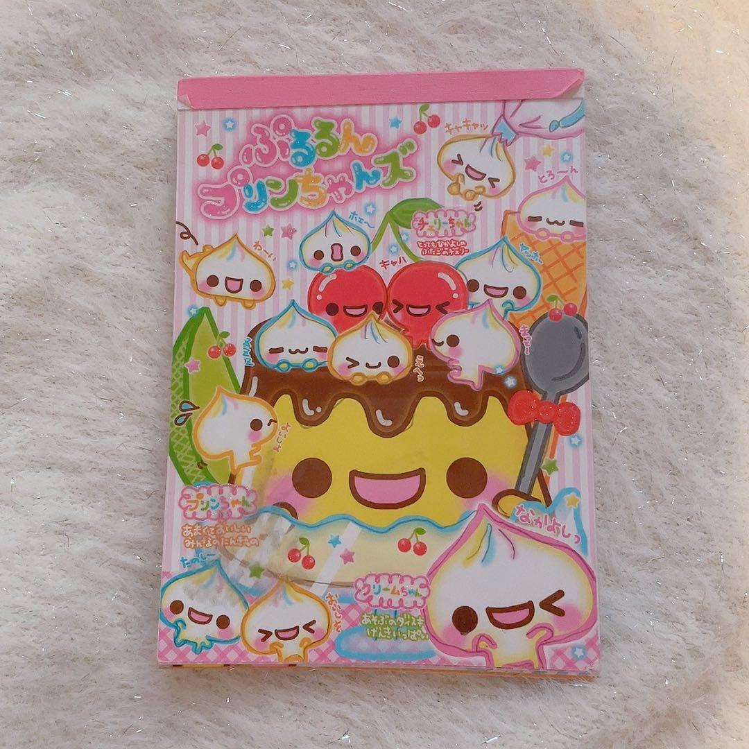 平成　レトロ　メモ帳　ぷるるんプリンちゃんズ 平成 レトロ メモ帳 ぷるるんプリンちゃんズ - メルカリ